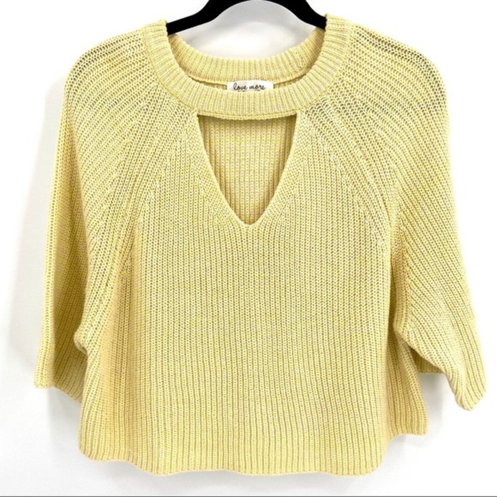 Pink Cropped Knitted Sweater